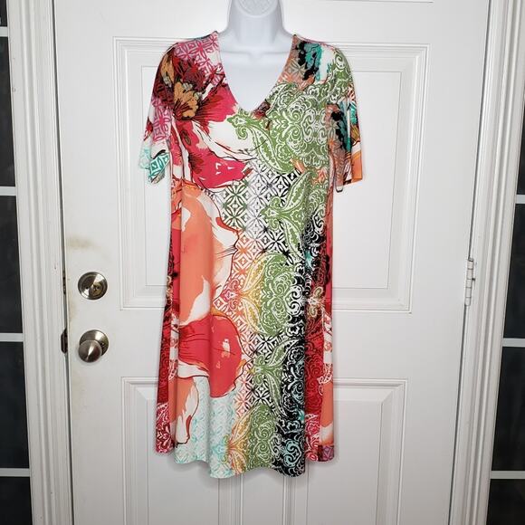 Chico's Multi Print Dress NWOT - Picture 2 of 9